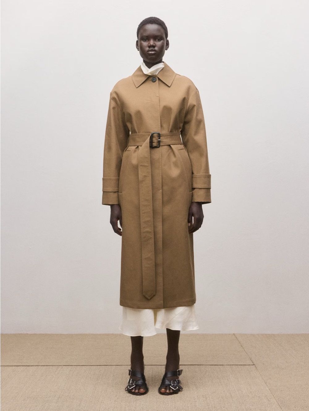 NWT (size XS) Mango SELECTION
COTTON TRENCH COAT WITH BELT